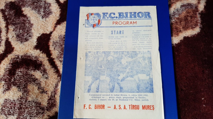 program FC Bihor - ASA TG. Mures