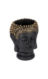 Cumpara ieftin Decoratiune Buddha polirasina neagra aurie 13 x 16 cm