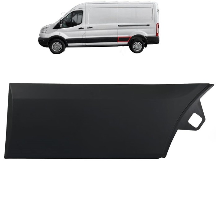 Bandou aripa spate FORD TRANSIT/TOURNEO, 01.2014-12.2019, partea stanga, in fata rotii; versiune lungita,