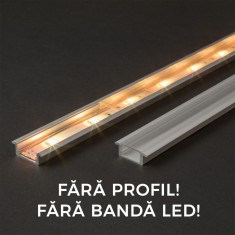 Ecran transparent pt. profil aluminiu LED - 1000 mm