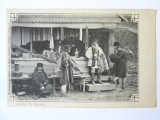 Rară! Salutări din Romania-Grup de tigani romani,carte poștală aprox.1900