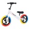 Bicicletă de echilibru,fără pedale pentru copii,reglabilă, alb/tricolor