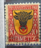 A2 1918 ELVETIA STAMPILAT COTA 28$
