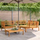 VidaXL Set canapea grădină din paleți, 4 piese, lemn masiv de acacia 3209434