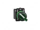 Comutator Rotativ 22mm Verde LED 24V