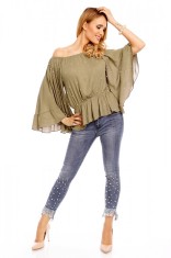 N550-1218 Bluza eleganta cu maneci largi