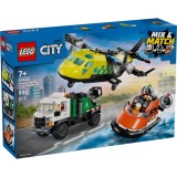 LEGO&reg; City - Avion, autospeciala de service si aeroglisor in versiuni adaptate (60505)