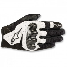 Manusi Moto Alpinestars SMX-1 Air V2 Gloves, Negru/Alb, Medium