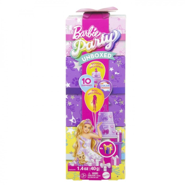 BARBIE PAPUSA PARTY UNBOXED REVEAL BLONDA SuperHeroes ToysZone