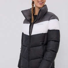 Columbia geacă Puffect Color Block Jkt femei, culoarea negru, de iarnă 1955101