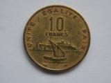 10 FRANCS 1977 DJIBOUTI, Africa