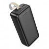 Baterie Externa 2x USB, Type-C, Micro-USB, 2A, 30000mAh Hoco Smart (J111B) Negru