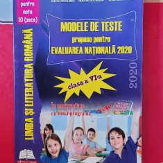 LIMBA SI LITERATURA ROMANA CLASA A VI A MODELE DE TESTE EVALUAREA NATIONALA