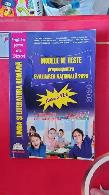 LIMBA SI LITERATURA ROMANA CLASA A VI A MODELE DE TESTE EVALUAREA NATIONALA foto