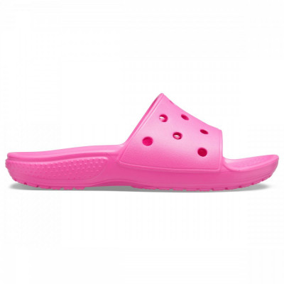 Papuci Kid&amp;#039;s Classic Crocs Slide Roz - Electric Pink foto
