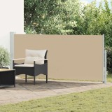 vidaXL Jaluzea laterală retractabilă Bej 600 x 160 cm Poliester 42035365