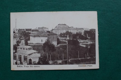 20ADE - Vedere - Carte postala - Braila Piata din centru foto