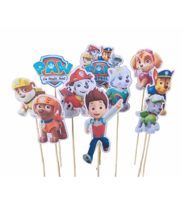 Set 10 toppere, model Patrula Catelusilor (PAW PATROL) 5-10 cm foto