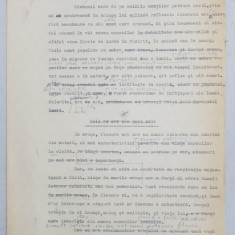 GEO BOGZA - ORELE ORASULUI - ARTICOL PENTRU ZIAR , DACTILOGRAFIAT , CU CORECTURILE, MODIFICARILE SI ADAUGIRILE OLOGRAFE ALE AUTORULUI , 1937