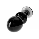 Glass Romance 2 - Dop anal, negru, 12.2 cm, Orion
