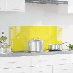 vidaXL Contrablat bucătărie galben 100x40x0.6 cm sticlă securizată