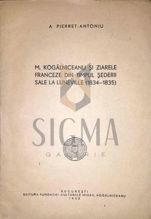 A. PIERRET - ANTONIU