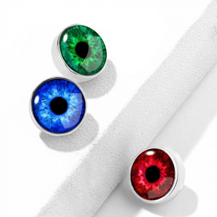 Piesă de schimb pentru implant din oțel chirurgical, ochi colorat, culoare argintie, 1,6 mm - Culoare: Roșu