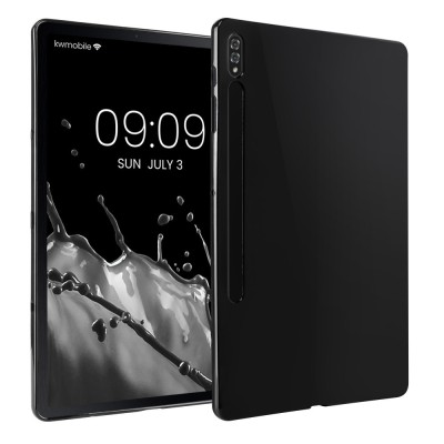 Husa pentru Samsung Galaxy Tab S7 Plus, Silicon, Negru, 52923.01 foto