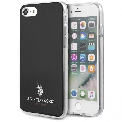 Husa TPU U.S. Polo Small Horse pentru Apple iPhone 8 / Apple iPhone SE (2020), Neagra USHCI8TPUBK foto