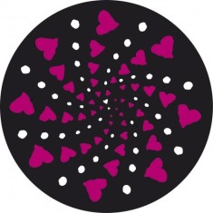 Set 2 abtibilduri roti - NIKIDOM - Cuore | Vector International