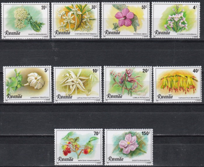 Rwanda 1981 - Flori, MNH