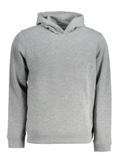Hanorac bărbați, cu imprimeu cu logo, Regular fit, gri, L