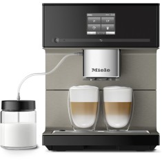 Espressor automat Miele CM 7750, One Touch for Two, Aromatic SystemFresh, AutoDescale, WLAN, 2.2 l, 3 recipiente cafea, Negru