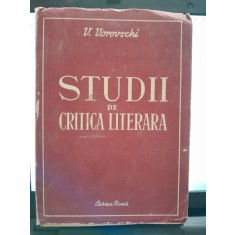 Studii de critica literara - V. Vorovschi