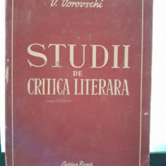 Studii de critica literara - V. Vorovschi