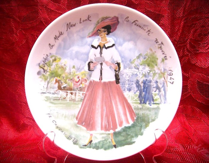 FARFURIE PORTELAN D&#039;ARCEAU LIMOGES FEMEILE SECOLULUI - SOPHIE MODA 1947
