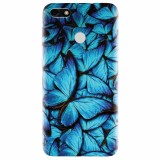 Husa silicon pentru Huawei P9 Lite mini, Blue Butterfly 101