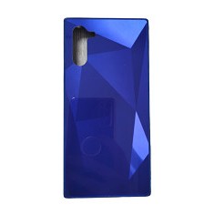 Husa silicon si acril cu textura diamant Samsung Galaxy Note 10 , Albastru