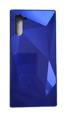 Husa silicon si acril cu textura diamant Samsung Galaxy Note 10 , Albastru