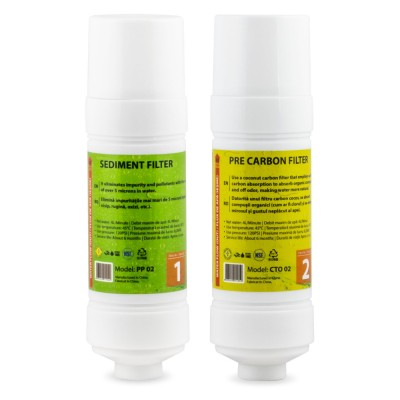 Set filtre dozator Zass (Sediment si Precarbon) de schimb la 6 luni pentru modelul de dozator ZWD 03 WF si ZWD 04 WF ProDesign DailyAppliances foto