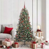 VidaXL Brad de Crăciun artificial cu 300 LED Verde 99 x 99 x 180 cm 3395888