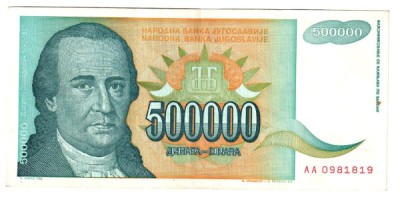JUGOSLAVIA 10 DINARI 2000 foto