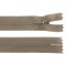 Fermoar ascuns nedetasabil Crisalida, lungime 50 cm Maro bronz