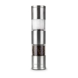 Rasnita dubla Rominox Dumelo, sare si piper, 2 mecanisme ceramice, inox, capace incluse