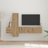 vidaXL Set comodă TV 5 pcs stejar artizanal Mediu Lemn compozit