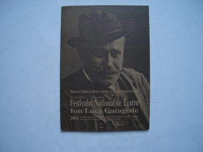 Program de stagiune Festivalul National de teatru Ion Luca Caragiale, 2001 foto