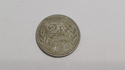 Belgia- 2 Francs 1944 Ocupatia Aliata foto