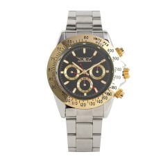 Ceas Barbati Jaragar 6903 Negru-Auriu , Design Luxury, Functii Multiple, Afisaj Saptamanal, Rezistent la Apa 3ATM