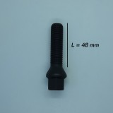 Prezon janta aliaj negru M14x1.25 48 mm pentru BMW si Mini