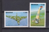 GHANA ANIVERSAREA FORTELOR AERIENE REGALE 1993 MI. 1825 SI 1827 MNH